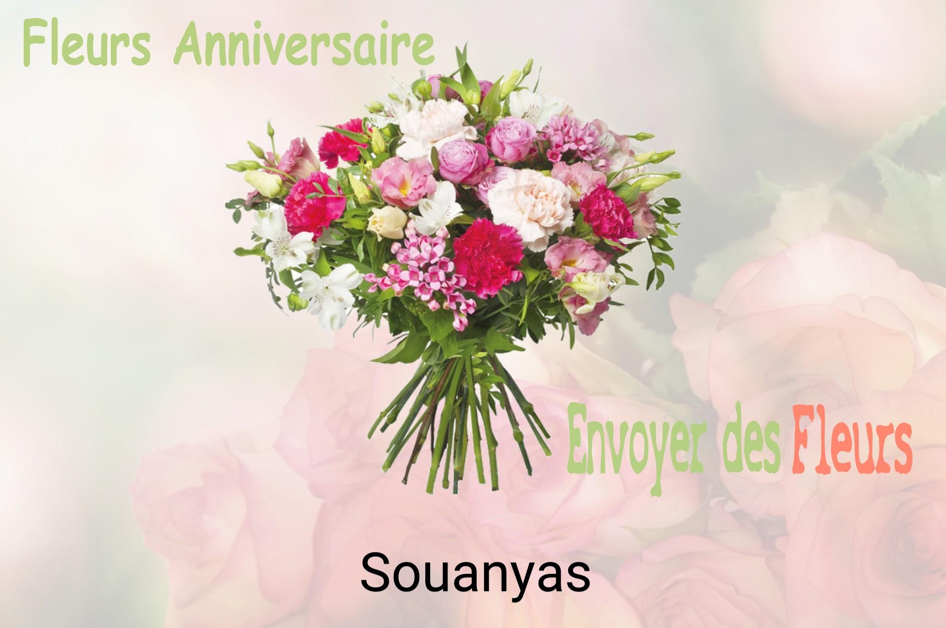 Bouquet de fleurs d’anniversaire livré à Souanyas